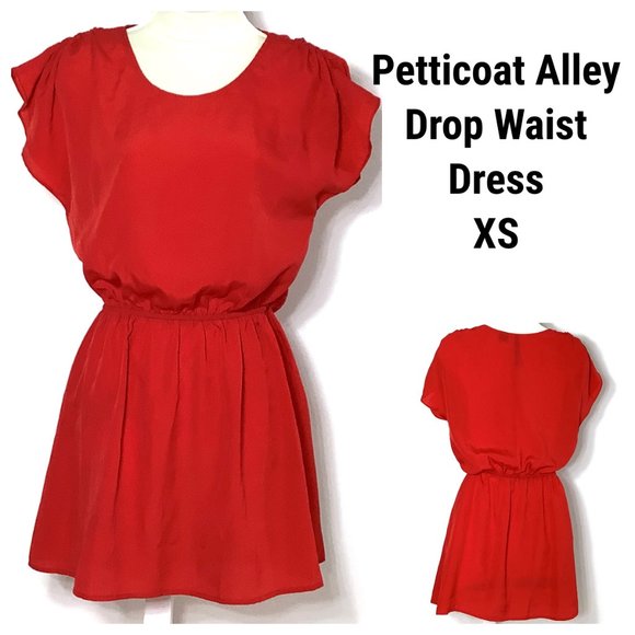 Petticoat Alley Dress Fun & Flirty Sateen Poly Red XS - Picture 1 of 9